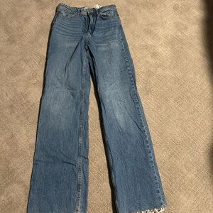 Zara Blue Flare & Wide Leg Jeans